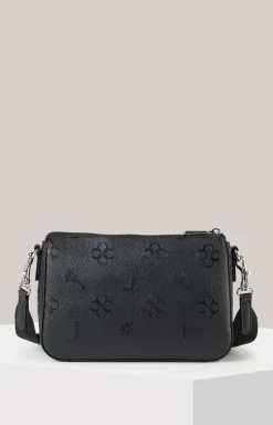 Schultertasche Decoro Stampa Jasmina in Schwarz