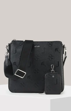 Schultertasche Decoro Stampa Jasmina in Schwarz