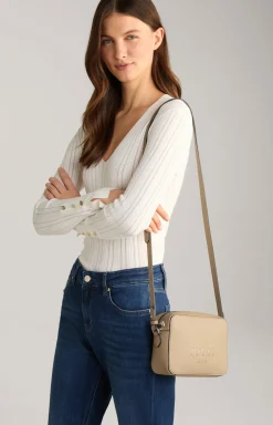 Schultertasche Lettera Cloe in Greige