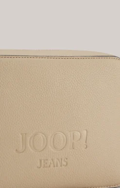 Schultertasche Lettera Cloe in Greige