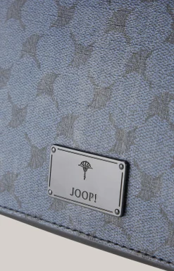 Schultertasche Mazzolino Paolo in Dunkelblau gemustert