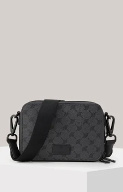 Schultertasche Mazzolino Paolo in Grau gemustert