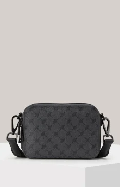 Schultertasche Mazzolino Paolo in Grau gemustert