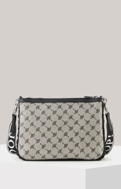 Schultertasche Mazzolino Pelo Wren in Schwarz