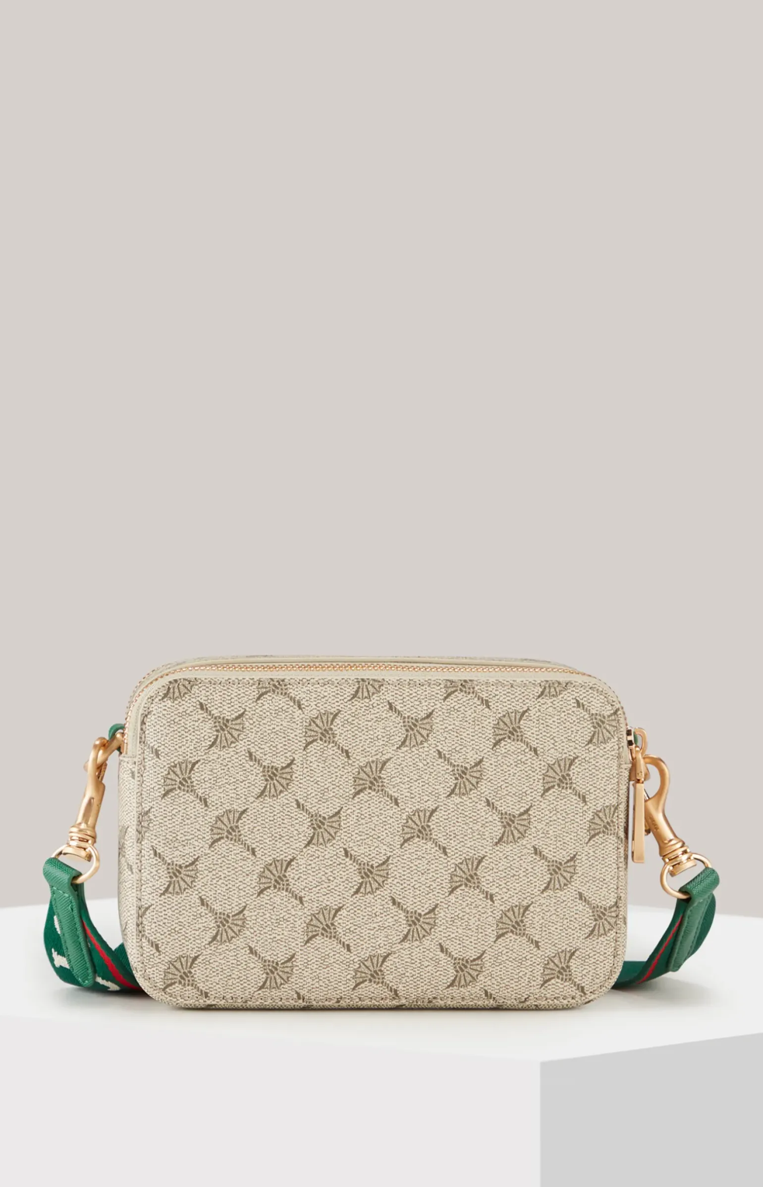 Schultertasche Mazzolino Diletta Susan in Beige/Grün