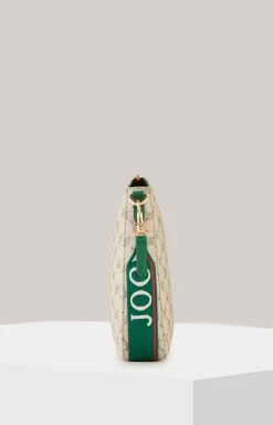 Schultertasche Mazzolino Diletta Jasmina in Beige/Grün