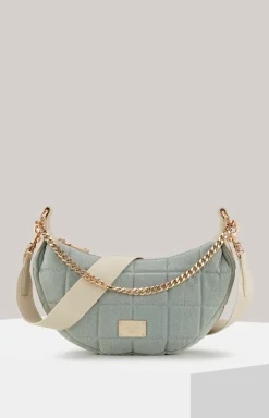 Schultertasche Ordine Denim Coco in Light Blue