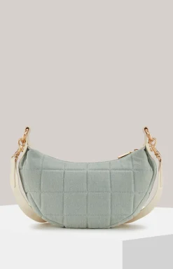 Schultertasche Ordine Denim Coco in Light Blue