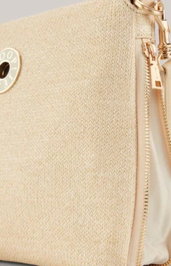 Schultertasche Paglia Letizia in Beige
