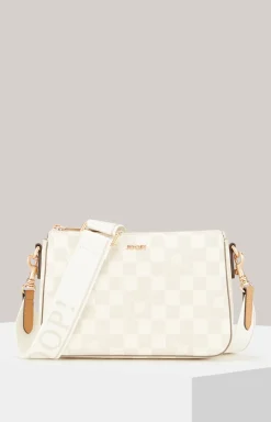 Schultertasche Piazza Diletta Jasmina in Greige