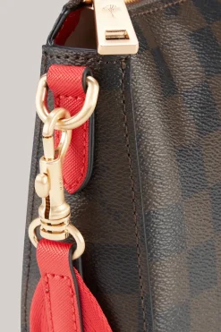 Schultertasche Piazza Edition Jasmina in Braun/Schwarz