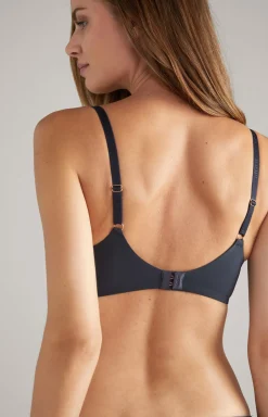 Seamless Schalen-BH in Dunkelblau