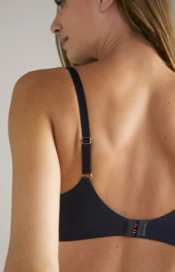 Seamless Schalen-BH in Dunkelblau