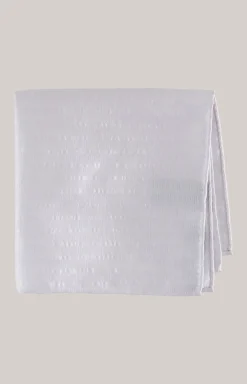 Seiden-Einstecktuch in Weiß