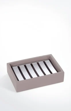 Seifenschale Bathline, Grau-Rosé