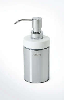 Seifenspender Chromeline, Silber/Weiß