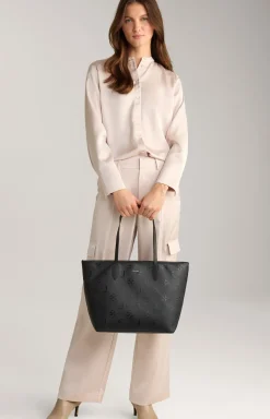 Shopper Decoro Stampa Lara in Schwarz