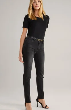 Slim-Jeans Sol in Dark Grey Washed