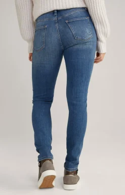 Slim-Jeans Sol in Medium Blue Washed