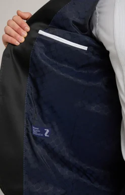 Smoking-Baukastensakko Horace in Dunkelblau gemustert