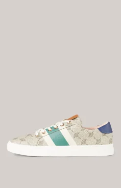 Sneaker Mazzolino Due Coralie in Taupe/Grün/Blau