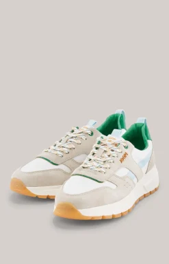 Sneaker Retron New Hannis in Beige/Grün