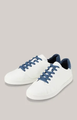 Sneaker Stampa Fine Strade in Weiß/Blau