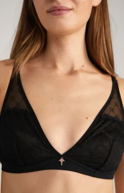 Soft-BH aus Spitze in Schwarz