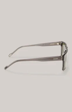 Sonnenbrille in Grau/Grün