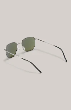 Sonnenbrille in Grau/Grün