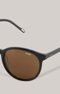 Sonnenbrille in Schwarz/Braun