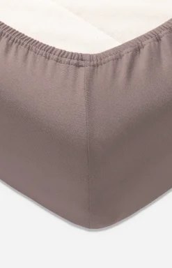 Spannbettlaken in Taupe