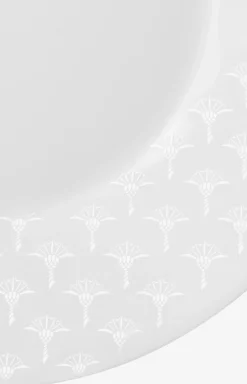 Speiseteller Faded Cornflower - 2er Set in Weiß