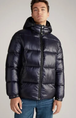 Steppjacke Ambro mit Kapuze in Dunkelblau