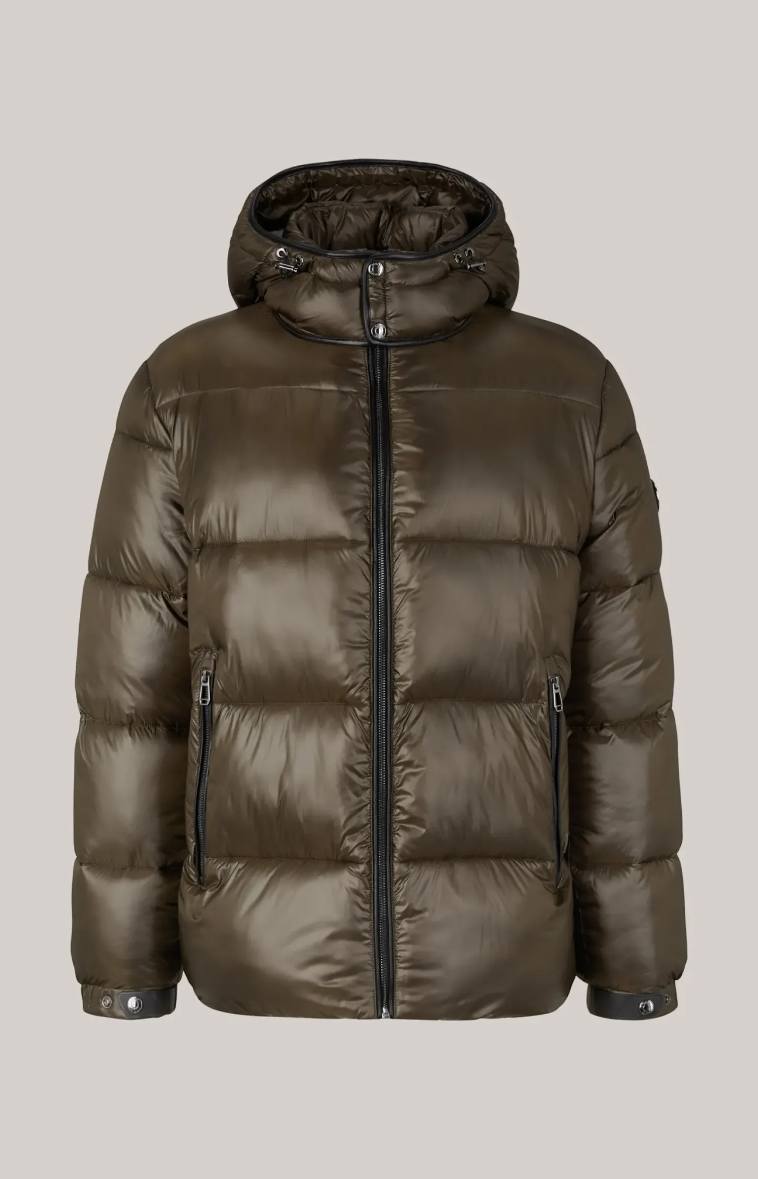 Steppjacke Ambro mit Kapuze in Khaki