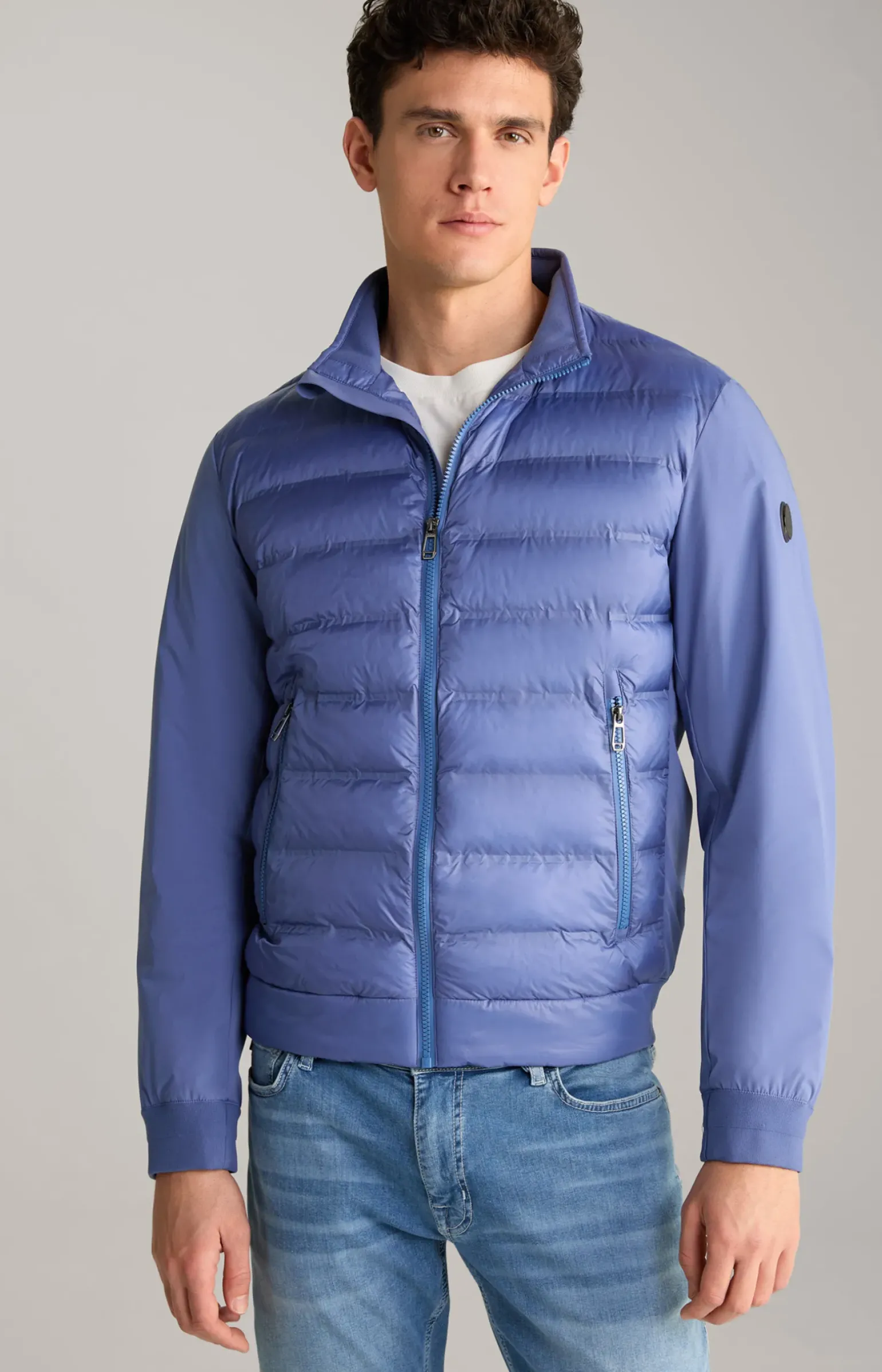 Steppjacke Boros in Hellblau