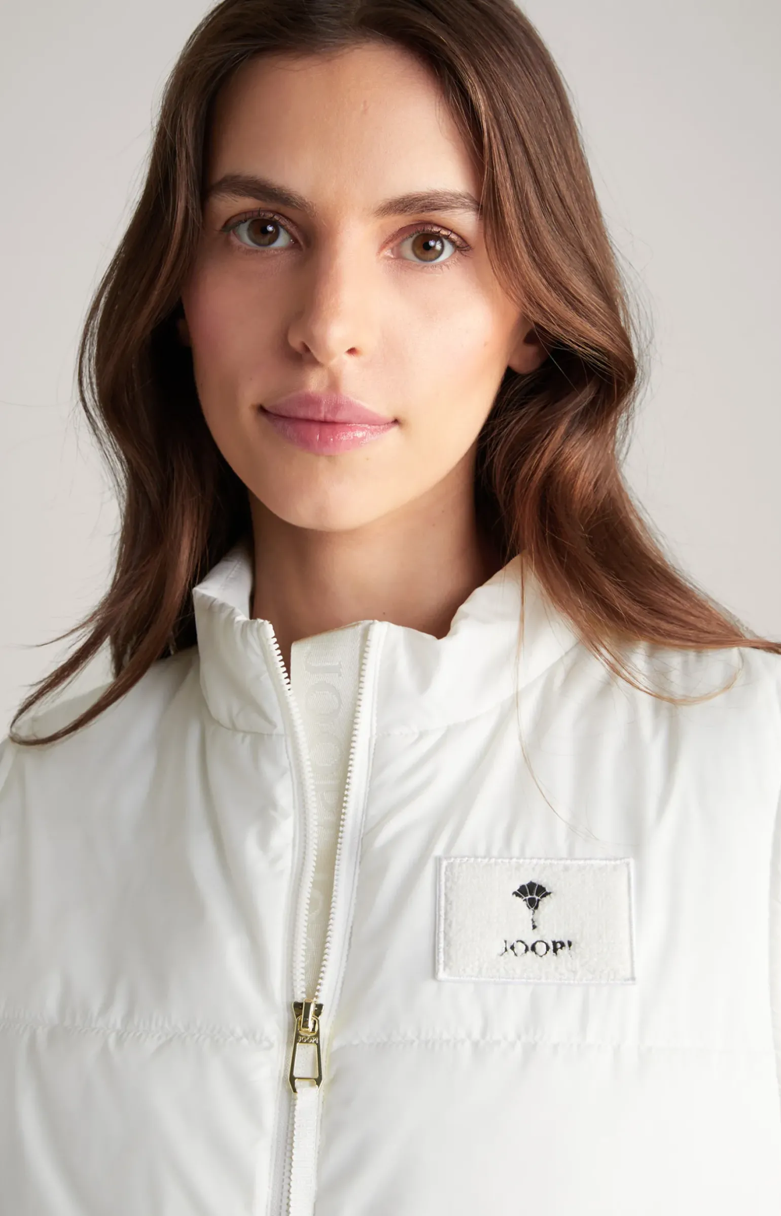 Steppweste in Offwhite