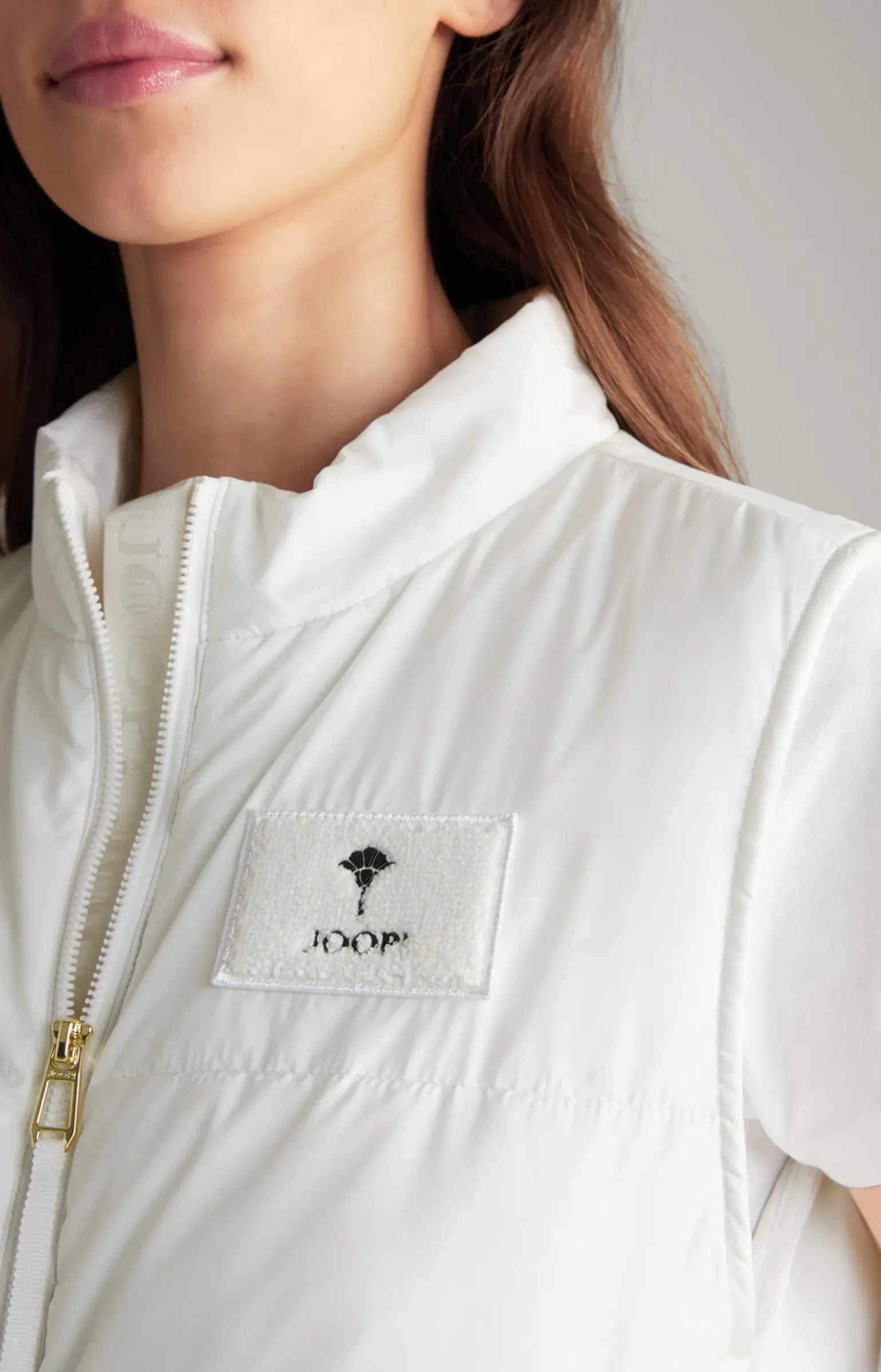 Steppweste in Offwhite