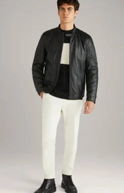 Stickpullover Norwen in Schwarz/Beige