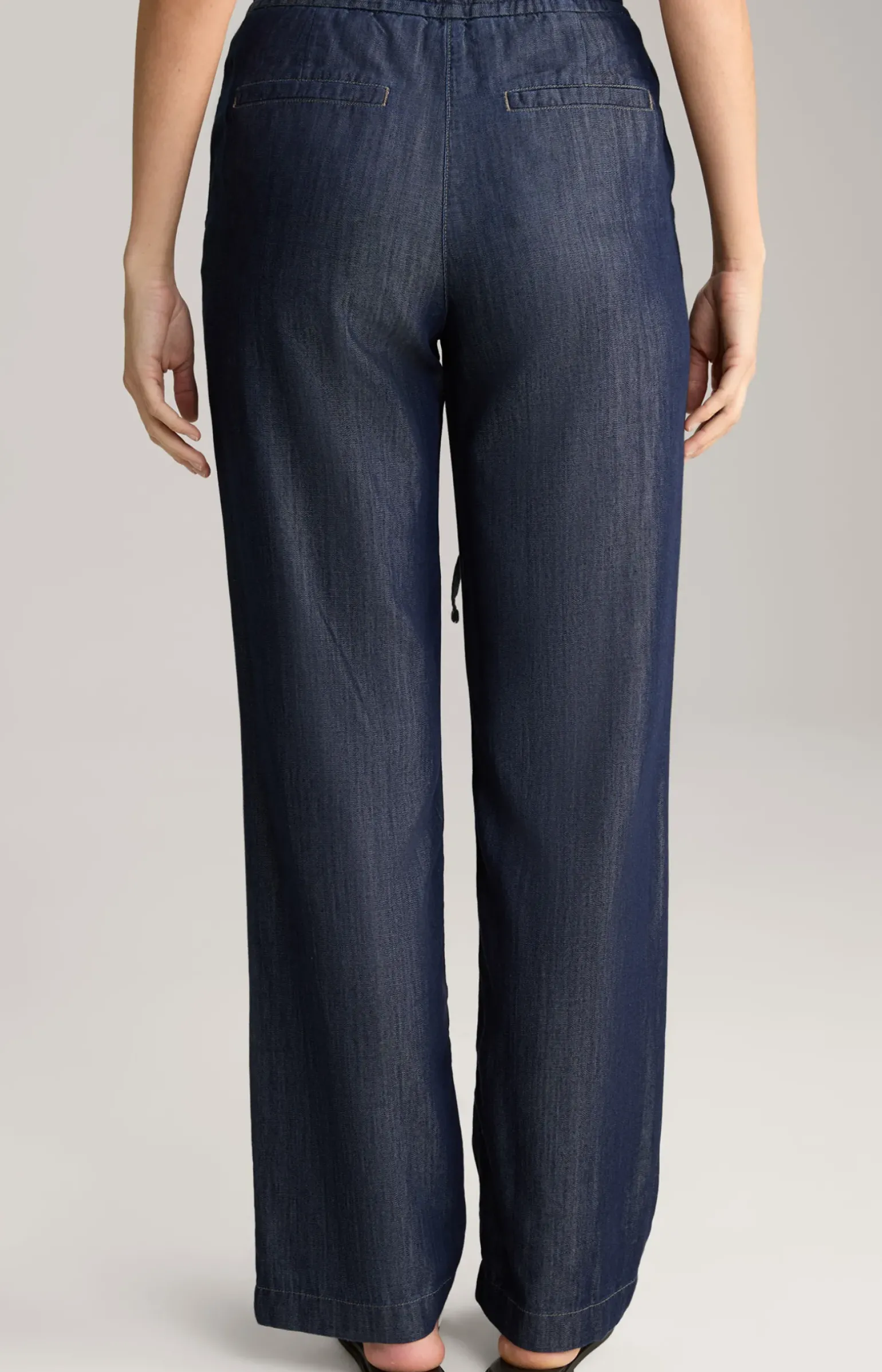 Stoffhose in Denim Blue