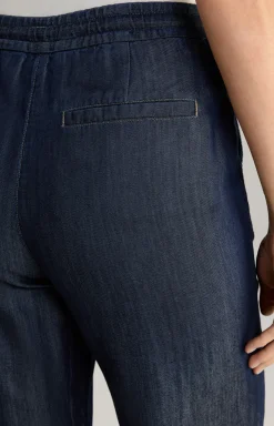 Stoffhose in Denim Blue