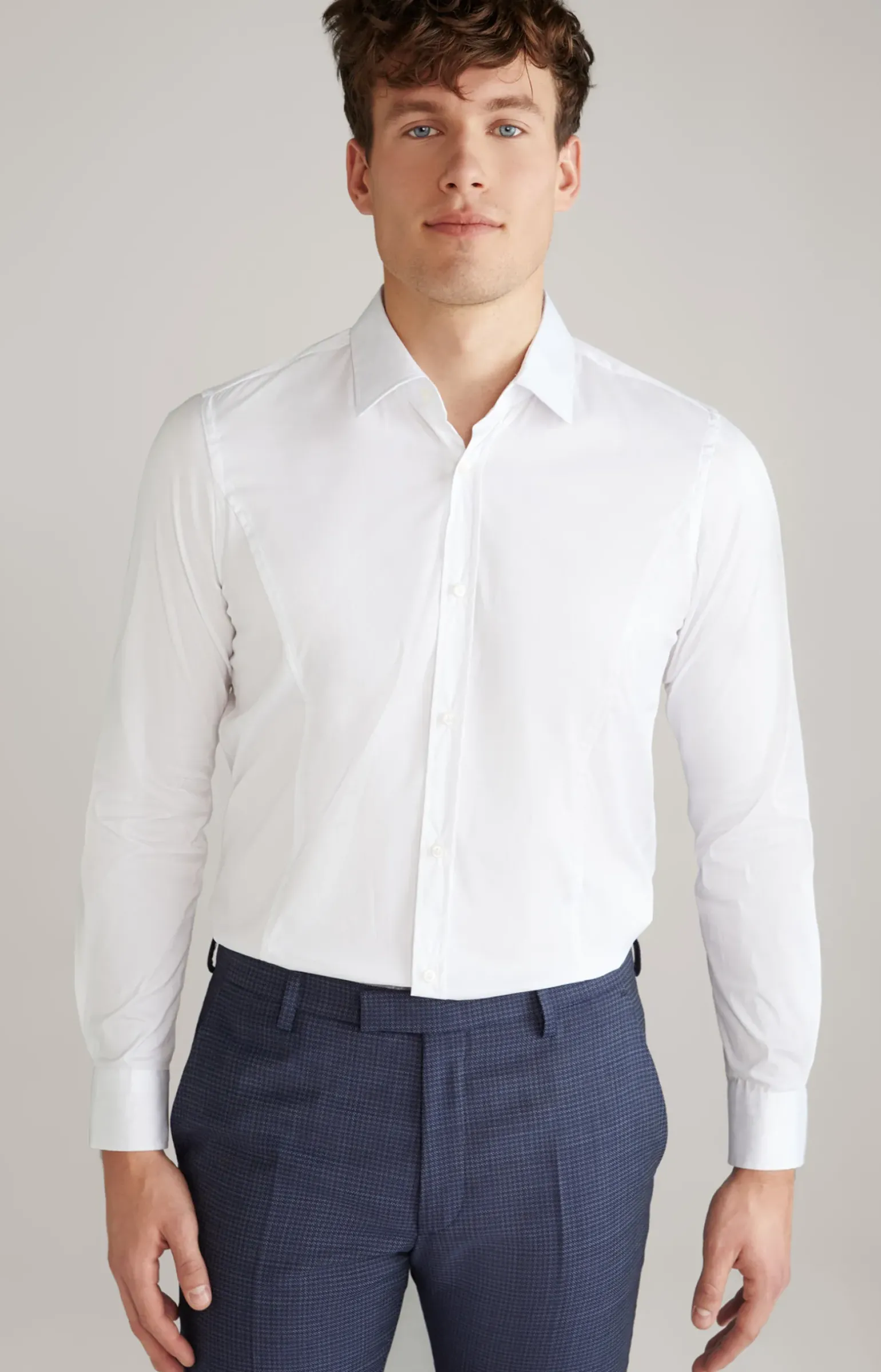 Stretch-Hemd Victor in Weiß