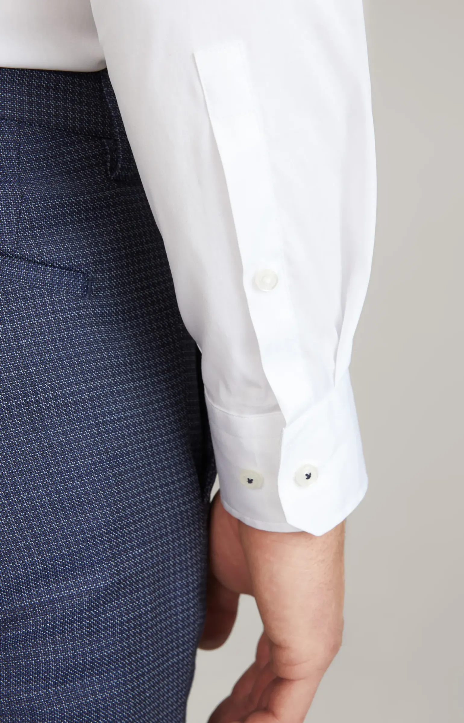 Stretch-Hemd Victor in Weiß