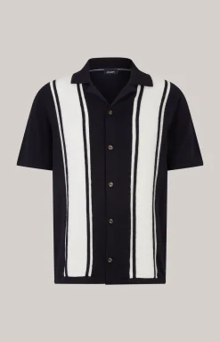 Strick-Hemd Klaas in Navy