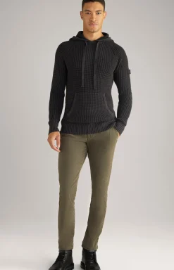 Strick-Hoodie Hoodor in Schwarz