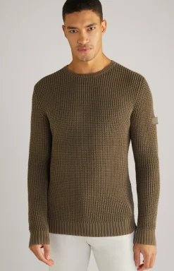 Strickpullover Hadriano in Oliv