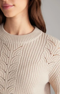 Strick-Pullover in Nude