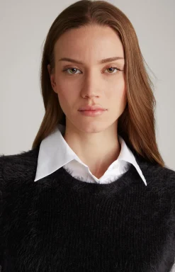 Strick-Pullunder in Schwarz