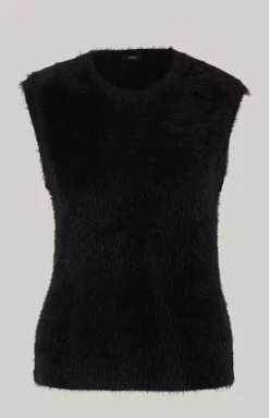 Strick-Pullunder in Schwarz