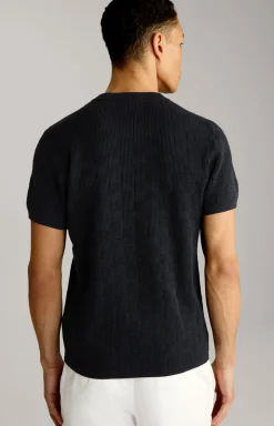 Strick-Shirt Heiri in Navy